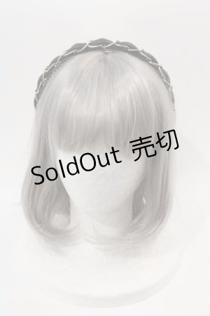 画像: LOLITAその他(お買取対象外) / カチューシャ  黒Ｘゴールド I-24-11-14-094-LO-AC-HD-ZI