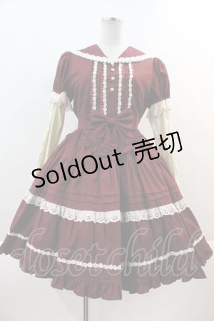 画像: Cornet / ローズレースワンピース  ボルドー I-24-11-14-039-LO-OP-HD-ZI