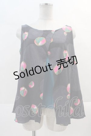 画像: 【SALE】T.KUNITOMO HIME / 桜餅プリントトップス  グリーン I-24-11-19-079-EL-TO-HD-ZT336