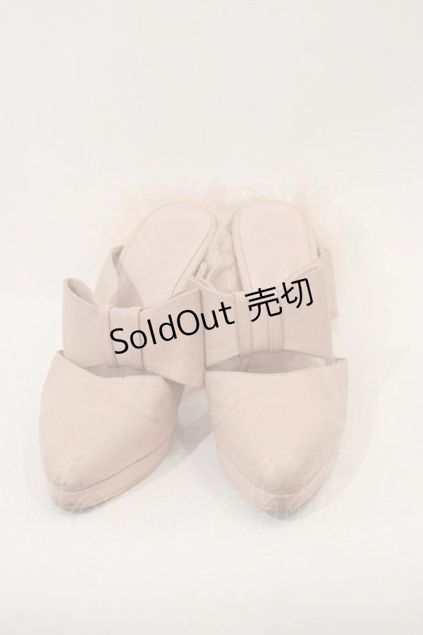 画像3: MILK / ファーリボンパンプス M ピンク I-24-11-22-125-ML-SH-HD-ZT346 (3)