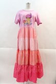 画像1: LAND by MILKBOY / TROLLS MUNCH TIME LONG TEE DRESS  ピンク I-24-11-22-027-MB-OP-HD-ZT329 (1)