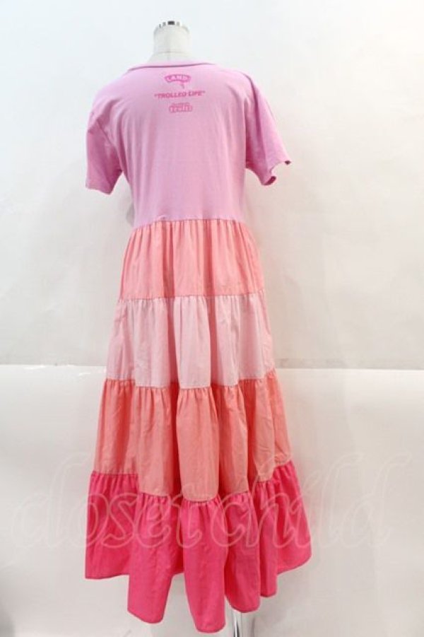 画像2: LAND by MILKBOY / TROLLS MUNCH TIME LONG TEE DRESS  ピンク I-24-11-22-027-MB-OP-HD-ZT329 (2)