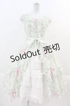 画像: Angelic Pretty / Secret Daisy Gardenジャンパースカート  ミント I-24-11-24-051-AP-OP-HD-ZI