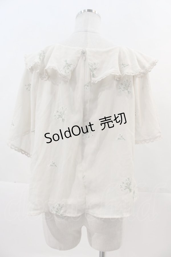 画像2: an another angelus / かすみ草総刺繍ブラウス  アイボリー I-24-11-24-004-CA-TO-HD-ZI (2)