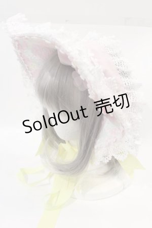 画像: BABY,THE STARS SHINE BRIGHT / HAT はるちゃんの花舞うEternal Gardenボンネット  ピンク I-24-12-01-108-BA-AC-HD-ZI