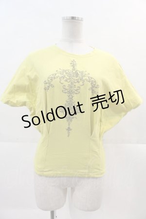 画像: Rozen Kavalier / スタッズ半袖Tシャツ  イエロー I-24-12-02-019-OO-TS-HD-ZI