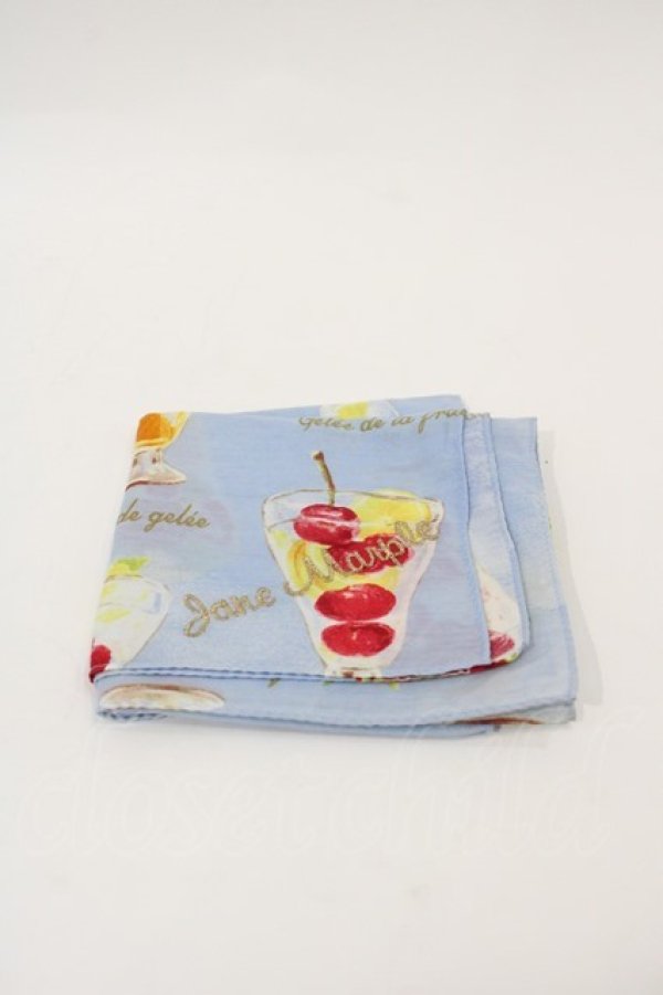 画像1: Jane Marple / Gelee de Fruits//スカーフ  サックス I-24-12-05-125-JM-ZA-HD-ZT-K015 (1)