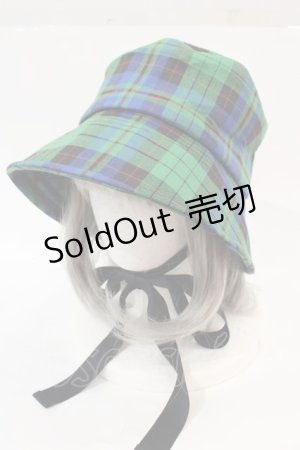 画像: Physical Drop / タータンチェックハット  グリーンチェック I-24-12-05-089-LO-AC-HD-ZT-K011