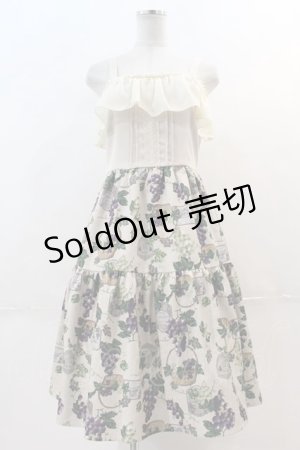 画像: axes femme POETIQUE / ヴァンダンジュ2wayワンピース  アイボリーＸパープル I-24-12-09-067-AX-OP-HD-ZS
