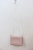 画像3: Maison de FLEUR / パールチェーンリボンポシェット  ピンク I-24-12-09-089-LO-BG-HD-ZT-K012 (3)