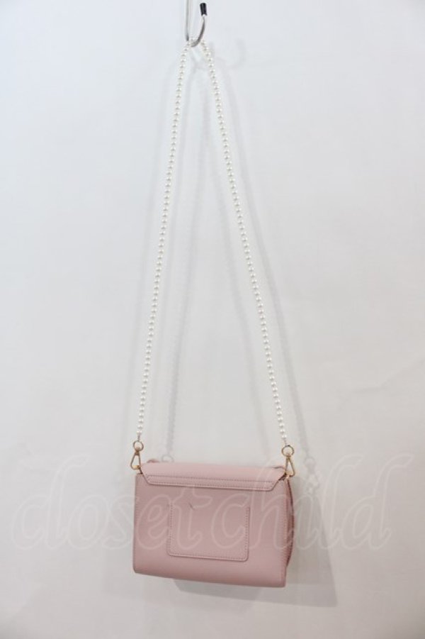 画像3: Maison de FLEUR / パールチェーンリボンポシェット  ピンク I-24-12-09-089-LO-BG-HD-ZT-K012 (3)