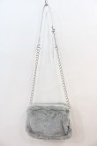 画像2: MILK / ファーショルダーBAG  シルバー I-24-12-09-095-ML-BG-HD-ZT-K010 (2)
