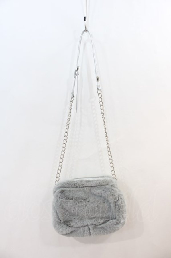 画像3: MILK / ファーショルダーBAG  シルバー I-24-12-09-095-ML-BG-HD-ZT-K010 (3)