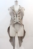 画像1: Ozz oneste / 薔薇刺繍レースロングベスト  アイボリー I-24-12-09-043-OO-TO-HD-ZS (1)