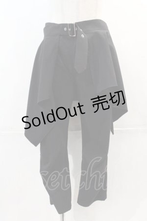 画像: PEACE NOW / フラップ付きパンツ  ブラック I-24-12-13-104-PU-PA-HD-ZI