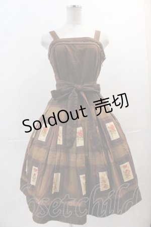 画像: Victorian maiden /  アンティークカードジャンパースカート  ブラウン I-24-12-18-026-CL-OP-HD-ZI