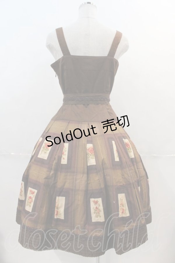 画像2: Victorian maiden /  アンティークカードジャンパースカート  ブラウン I-24-12-18-026-CL-OP-HD-ZI (2)