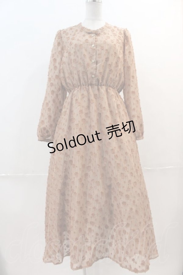 画像1: LEBECCA boutique / 泣きたい夜のワンピース  ブラウン I-24-12-18-043-EL-OP-HD-ZI (1)