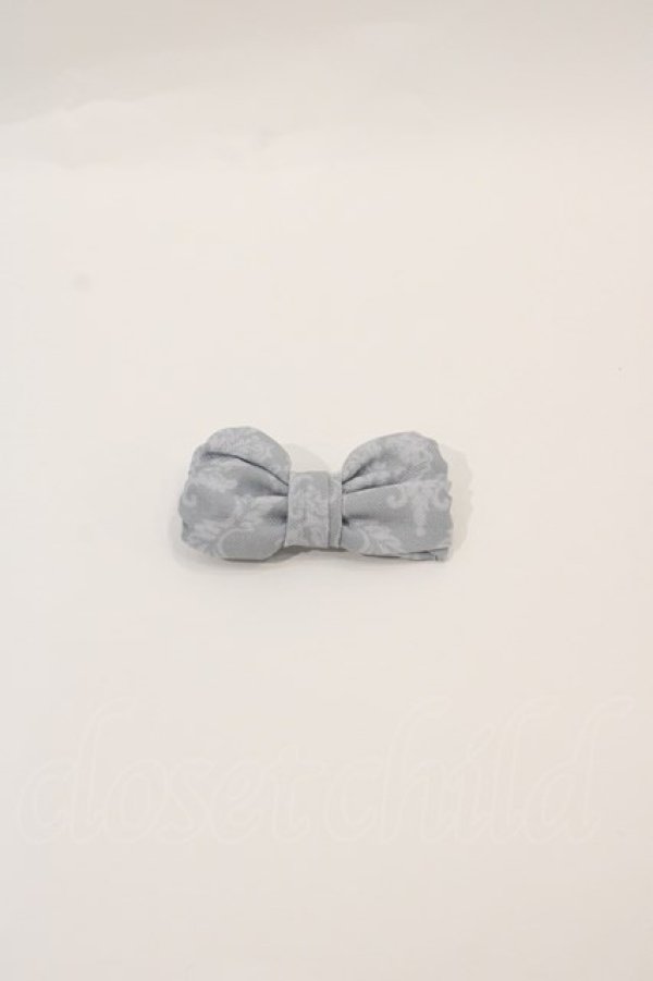 画像1: Emily Temple cute / HAT ミニリボンバレッタ  サックス I-24-12-22-110-ET-AC-HD-ZT437 (1)