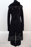 画像2: Ozz oneste / 薔薇刺繍ナポレオンデザインフードワンピース  黒 I-24-12-27-087-OO-OP-HD-ZT056 (2)