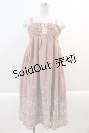 画像: axes femme / 小花プリント2wayワンピース M アワピンク I-25-01-10-059-AX-OP-SZ-ZT041