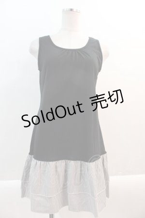 画像: axes femme / ファートリミングミニワンピース M ブラック I-25-01-10-076-AX-OP-HD-ZT007