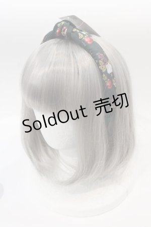 画像: axes femme / フルーツ柄カチューシャ  グリーン I-25-01-13-001-AX-AC-HD-ZI