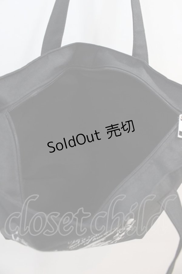 画像3: Physical Drop / Fastener Tote Bag  黒Ｘ白 I-25-01-13-052-LO-BG-HD-ZT443 (3)
