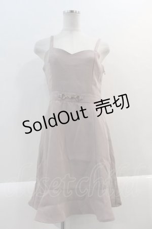 画像: Ank Rouge / ウエスト金具キャミワンピース  ピンク I-25-01-13-101-CA-OP-HD-ZI