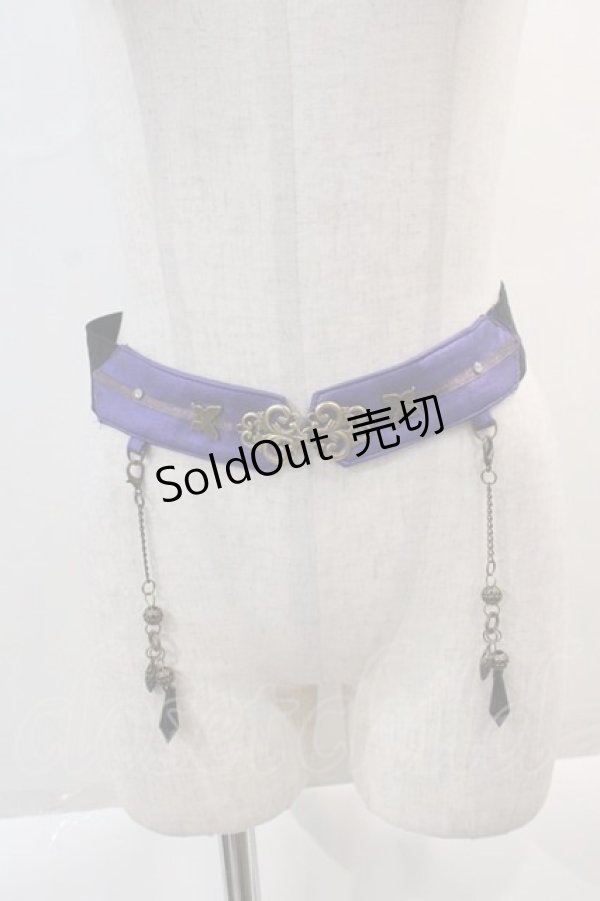 画像1: Ozz oneste / 蝶モチーフベルト  黒 I-25-01-16-044-OO-ZA-HD-ZT0213S (1)