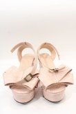 画像2: lilLilly / リボンウェッジサンダル M ピンク I-25-01-16-048-LO-SH-HD-ZT387 (2)