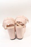 画像3: lilLilly / リボンウェッジサンダル M ピンク I-25-01-16-048-LO-SH-HD-ZT387 (3)