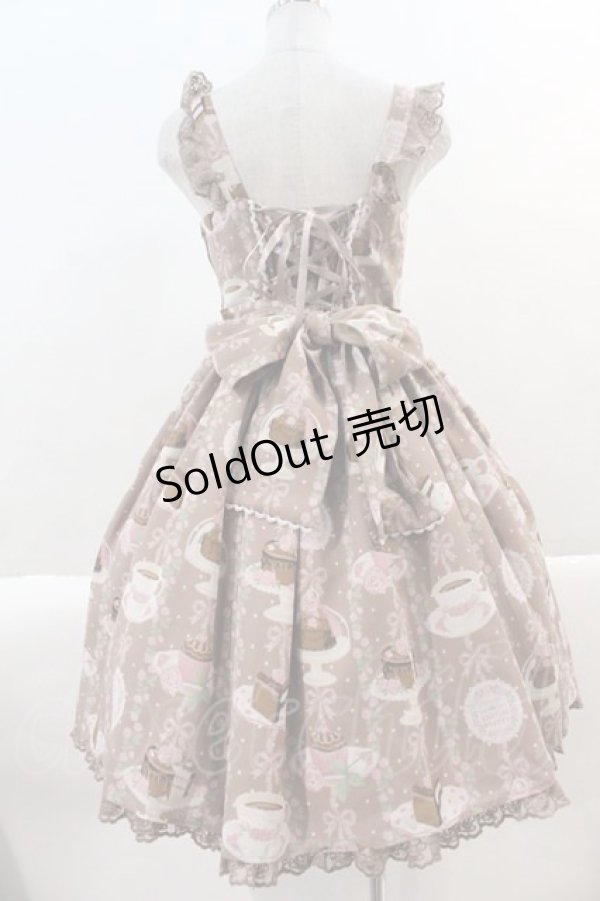 画像2: Angelic Pretty / Chocolate Teatimeジャンパースカート  ブラウン I-25-01-16-074-AP-OP-HD-ZY (2)