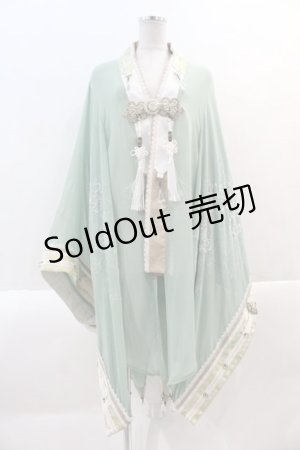 画像: Ozz oneste / タッセルデザインシースルー着物袖カーディガン  グリーン I-25-01-18-041-OO-TO-HD-ZI