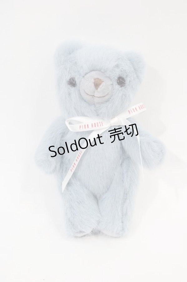 画像1: PINK HOUSE / スマイリーベアコサージュ  ブルー I-25-01-20-020-LO-ZA-HD-ZI (1)