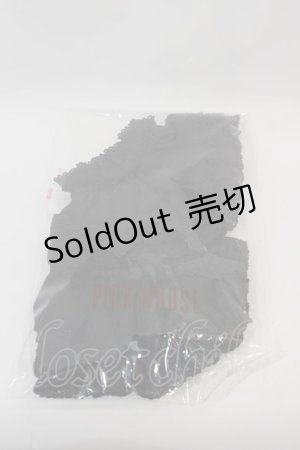 画像: PINK HOUSE / ローンフリルカフスセット  黒 I-25-01-20-027-LO-ZA-HD-ZI