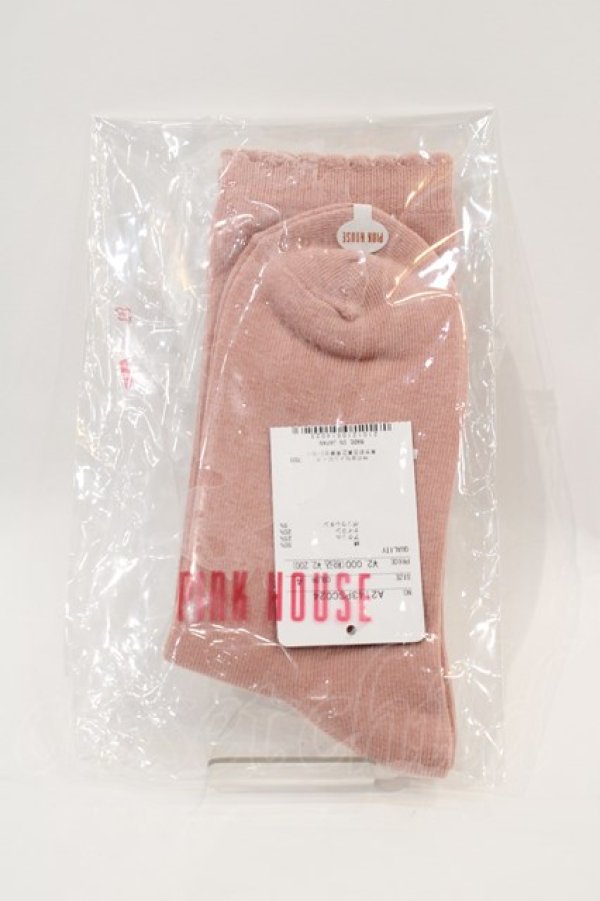 画像2: PINK HOUSE / ひな菊コサージュ柄ソックス  ピンク I-25-01-20-036-LO-ZA-HD-ZI (2)