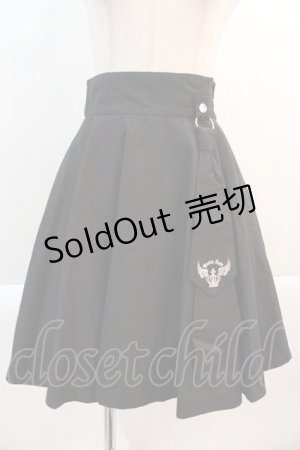 画像: PEACE NOW / 刺繍タイモチーフ付きスカート  黒 I-25-01-21-065-PU-SK-HD-ZI