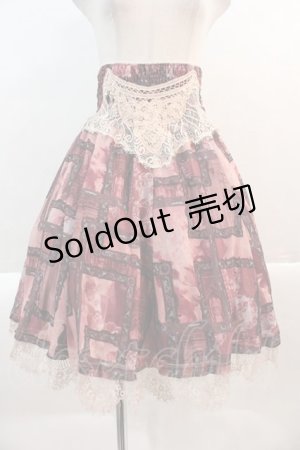 画像: OZZ ANGELO / 宗教画柄スカート  ボルドー I-25-01-21-078-OO-SK-HD-ZI