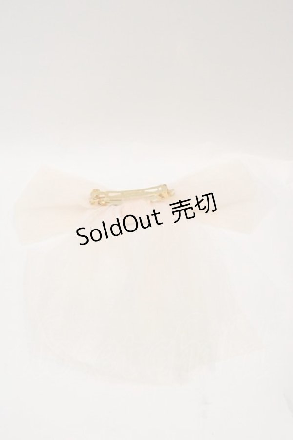 画像2: JESUS DIAMANTE / スワンリボンバレッタ  ピンク I-25-01-24-100-JE-ZA-HD-ZI (2)