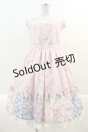 画像: Angelic Pretty / Flower Kittenジャンパースカート  ピンク I-25-01-24-016-AP-OP-HD-ZI