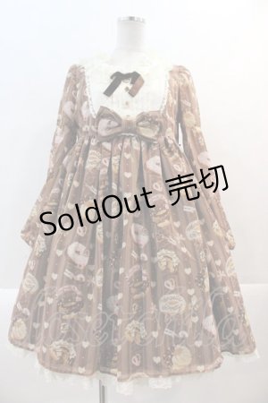 画像: Angelic Pretty / Melty Creamドーナツワンピース  ブラウン I-25-01-24-019-AP-OP-HD-ZY