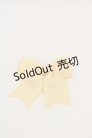 画像: LOTUS ribbon / ミニリボンブローチ  イエロー I-25-01-26-091-EL-AC-HD-ZT437-F005