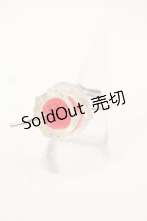 画像: MILK / フローズンチェリーリング 約12号 シルバーＸ赤Ｘクリア I-25-01-26-122-ML-AC-HD-ZI