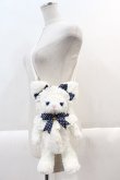 画像1: BABY,THE STARS SHINE BRIGHT / BAG ねこくみゃポシェット  白Ｘ青 I-25-02-04-053-BA-BG-HD-ZI (1)