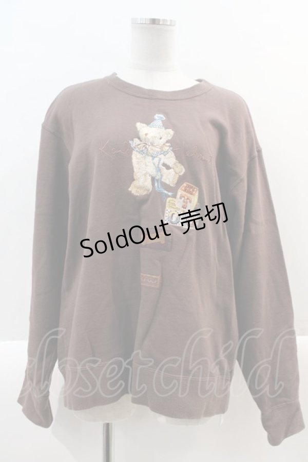画像1: Karl Helmut / ハロウィーンジョイ刺繍トレーナー  ブラウン I-25-02-04-088-EL-TO-HD-ZI (1)