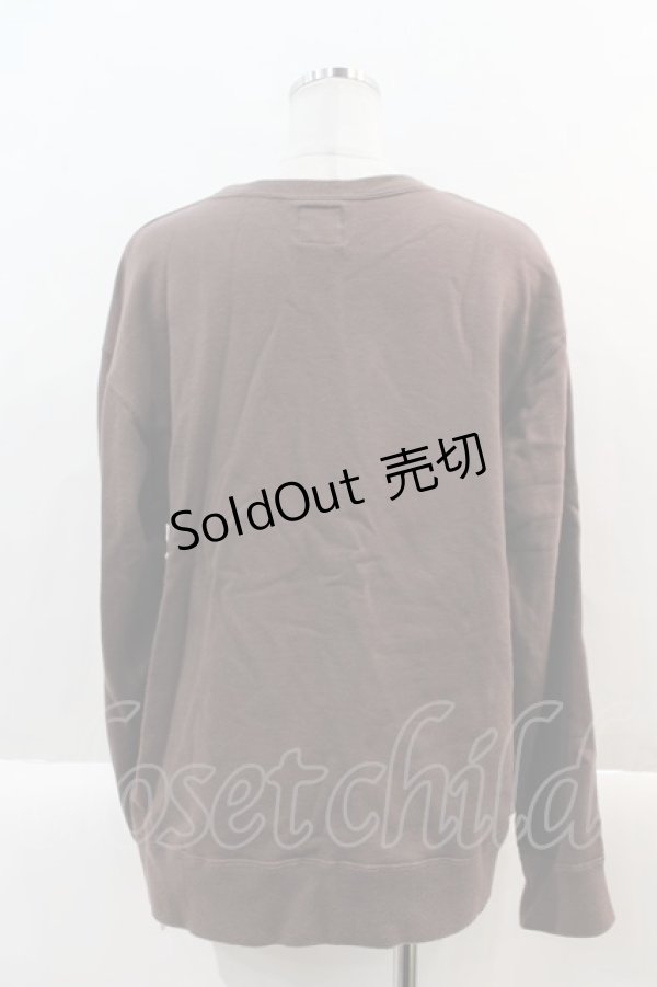 画像2: Karl Helmut / ハロウィーンジョイ刺繍トレーナー  ブラウン I-25-02-04-088-EL-TO-HD-ZI (2)