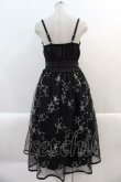 画像2: axes femme POETIQUE / シエルエトワール刺繍ワンピース  黒 I-25-02-07-067-AX-OP-HD-ZI (2)