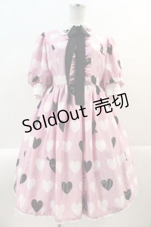 画像: Angelic Pretty / Dolly Heartワンピース  ピンク I-25-02-09-047-AP-OP-HD-ZY