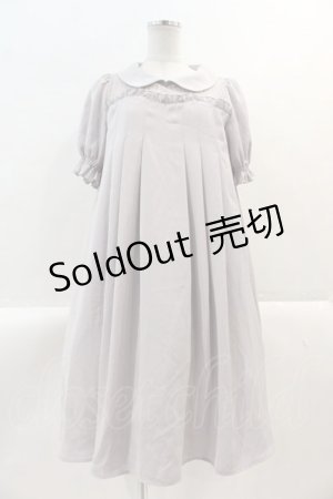 画像: axes femme POETIQUE / メッセージリボンＡラインワンピース  ラベンダー I-25-02-09-052-AX-OP-HD-OS